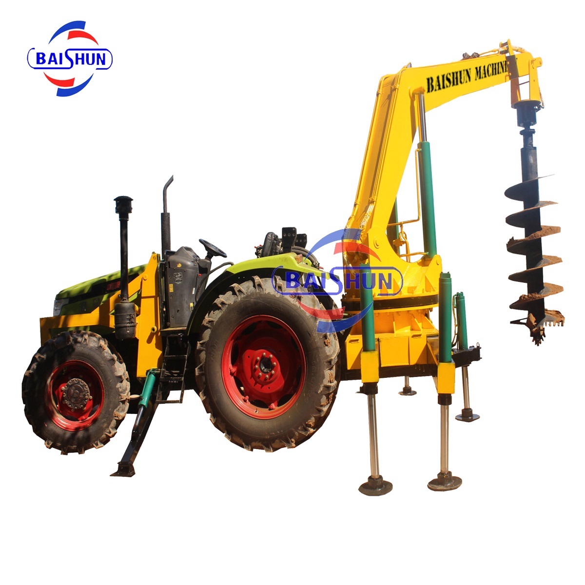 Utility Pole Installation Machine With Small Farm Ground Hole Drilling Machine Earth Auger