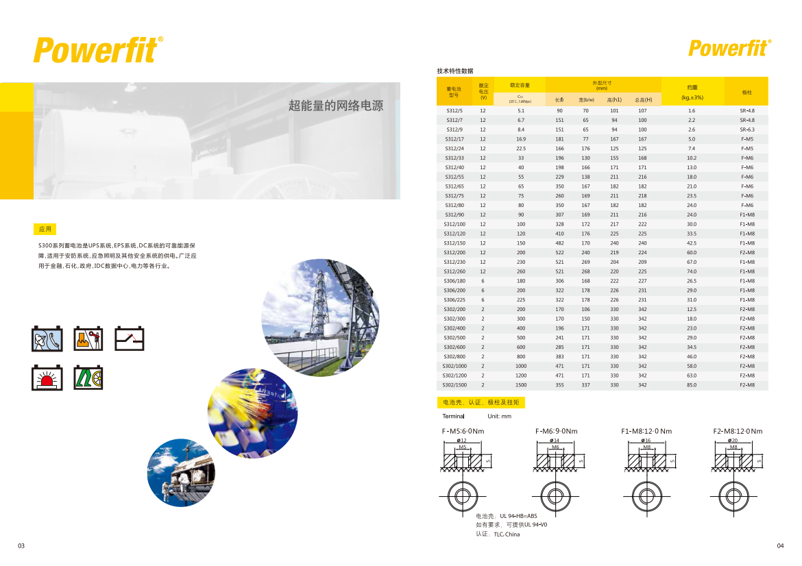 Battery S312-33 6V 2210W American GNB Battery Industrial Energy Storage Battery