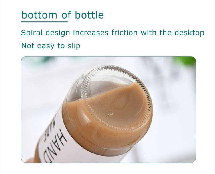 Round Glass Beverage Bottle 300ml 350ml 500ml Yoghurt Milkshake Milk With Label