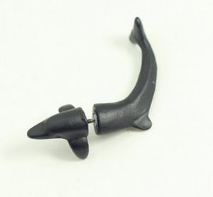 Harajuku fluorescence stereo animal cute dolphin earrings piercing punk ring