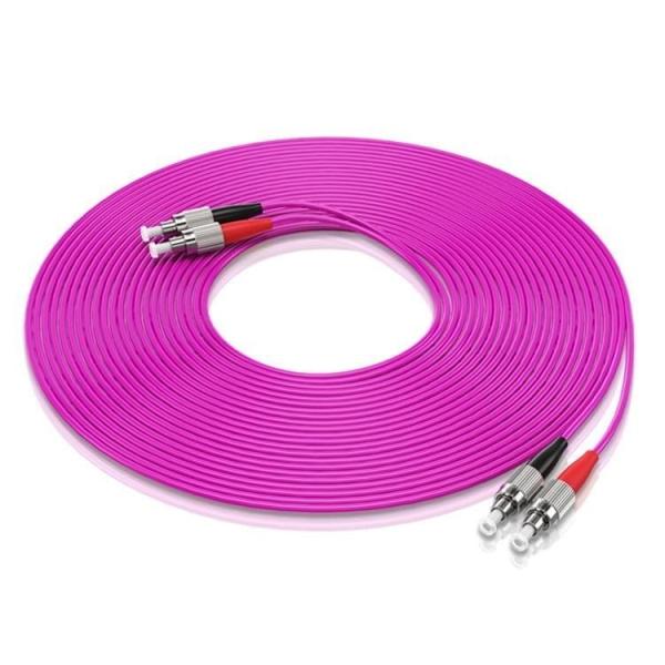 Quality OM4 UPC FC Patch Cord Multimode Duplex LSZH Sheath 5m Length for sale