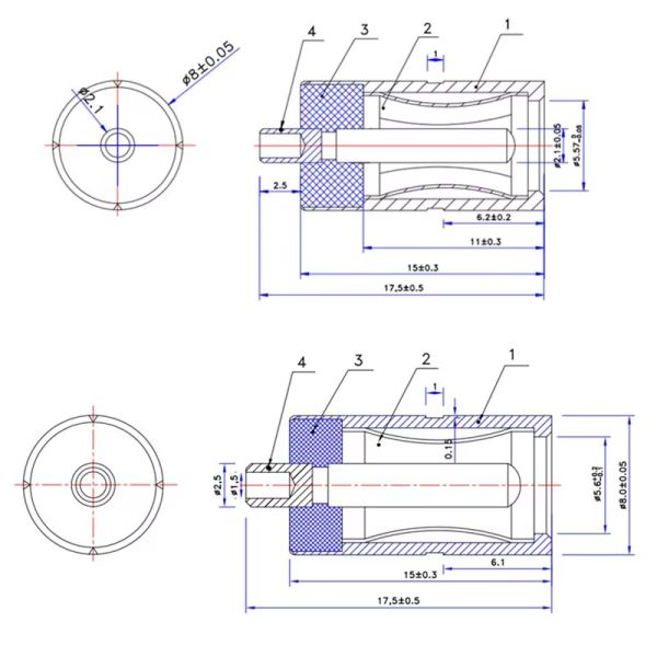 DC Power Jack Socket 5.5MM*2.5MM Female DC Power Jack Connector
