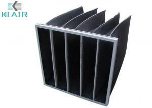 China F5-F9 Activated Carbon Pocket Filter , Galvanized Steel G4 Carbon Pre Air Filter wholesale