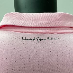 Pink Durable Breathable Polyester Player Edition Jersey Logo Printing