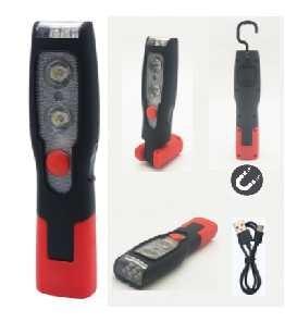 Quality Handheld Rechargeable LED Work Light Camping Inspection LED Flashlight 45x30x190mm for sale
