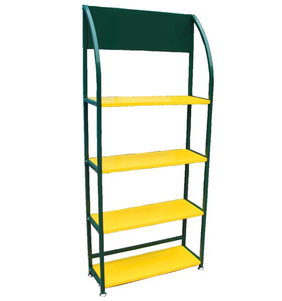 Quality Yellow Color TUV Certificate Lubricant Display Rack Four Tiers for sale