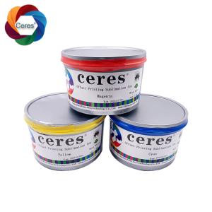 China Offset CMYK Sublimation Printing Ink Cyan Heat Transfer Ink Solvent Based wholesale