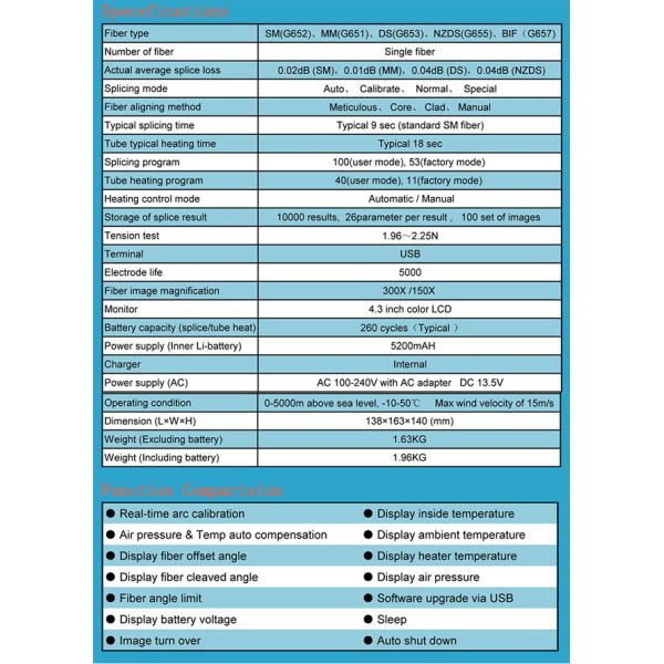 ISO9001 KL-280E Fusion Splicer Machine