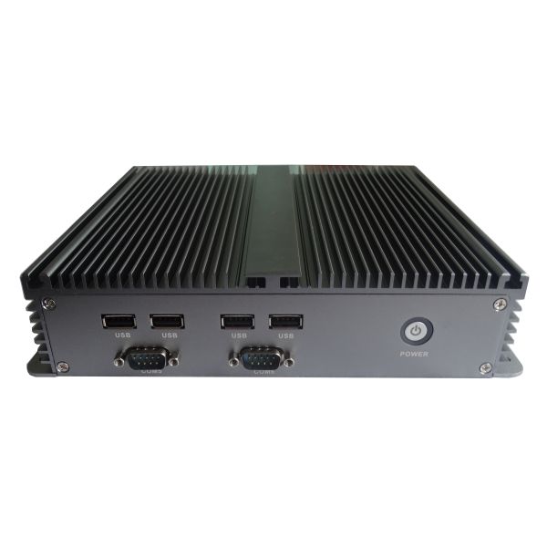 All Aluminum Embedded Industrial PC / Industrial Box PC 2LAN 6COM 6USB