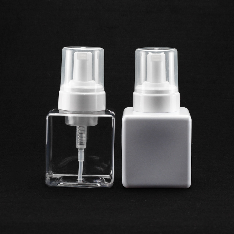 Custom 300ml 500ml Square Plastic Pump Bottles Pet Foam Cleaning Foam Pump Bottle