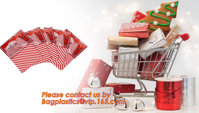 Custom CPE semitransparent printing frosted corded beaded gift bags,lovely children clothes gift packing plastic bag