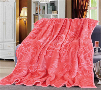 3D Flower Printed Blankets 100% Polyester Solid Color Blanket