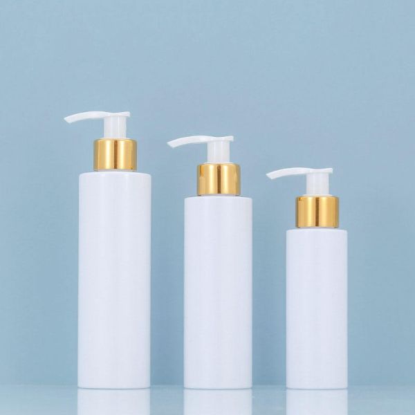 150ml Square PET Flat Shoulder Empty Refillable Shampoo Pump Bottle Clear Plastic Shower Gel Spray Bottle