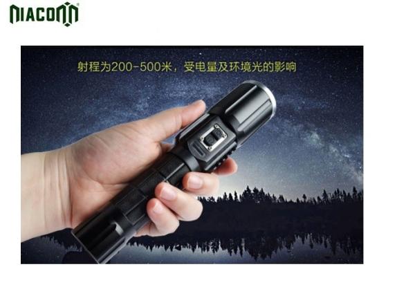 Quality Power Bank Tactical Led Flashlight With CREE XML And COB Red Light for sale