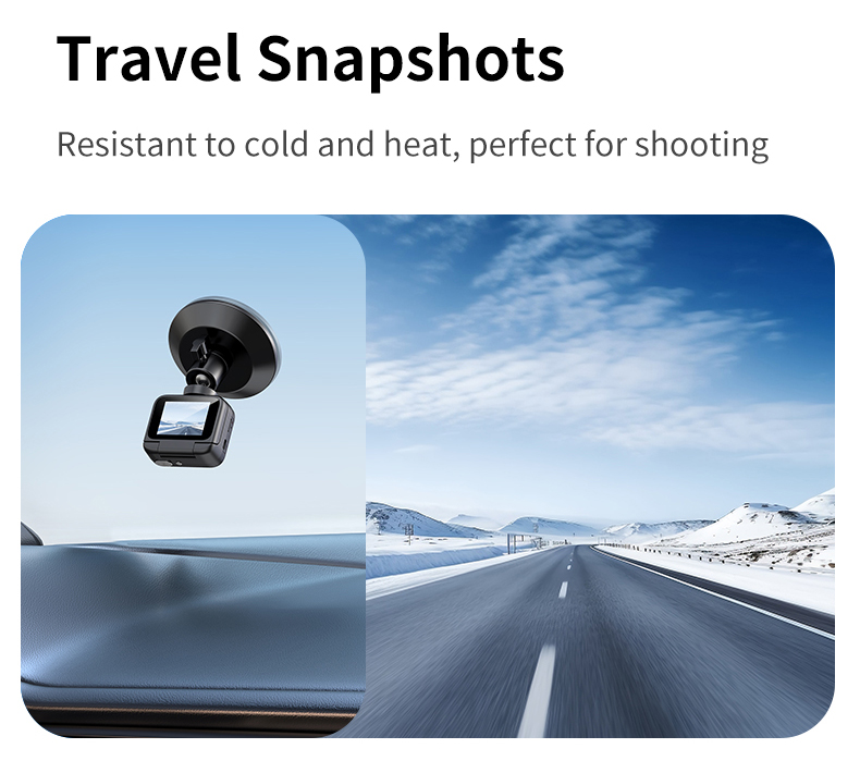 Stabilization Technology 143 Wide Angle Lens 2.0 Inch Flip Screen 1080P WiFi 800mAh Battery 10m Waterproof CMOS Sensor 128GB