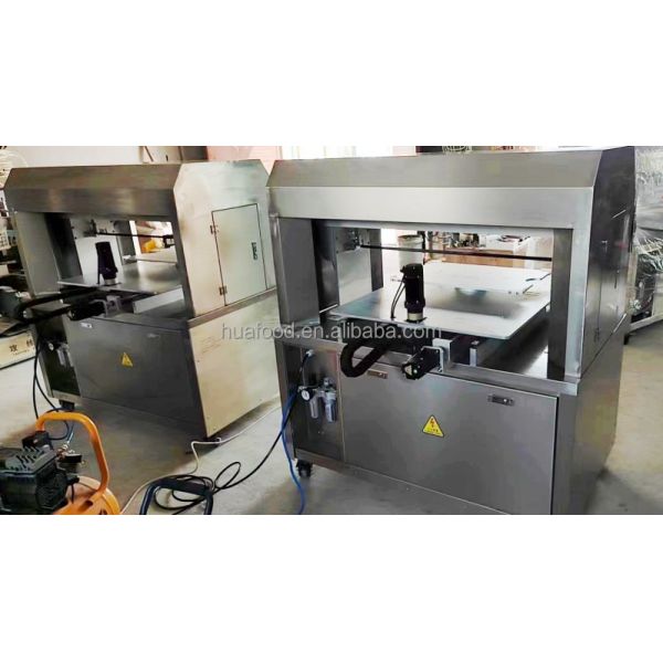 304 Stainless Steel Automatic Sheet Cake Sponge Cake Rotary Cutting Machine Supplier