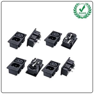 Ac Power Socket IEC Connector Female Ac Power Socket