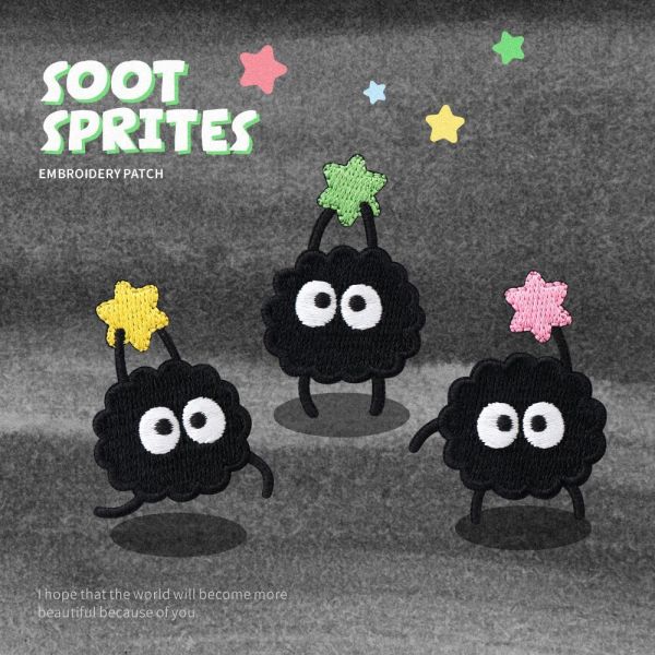 3D Clothing Embroidery Patch Magical Fabric Guardian Playful Personality Easy-Peel Iron-On Backing