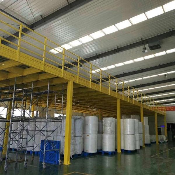 Two Level Storage Shelving Warehouse Mezzanine Systems Customized Height