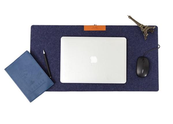 Quality Ergonomic Thick Felt Mouse Pad , Large Size Soft Felt Keyboard Mat for sale