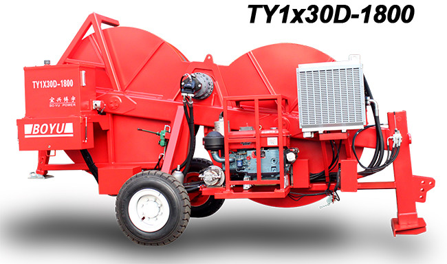 Max Continuous Tension 30 Kn Hydraulic Tensioner Cable Stringing Equipment