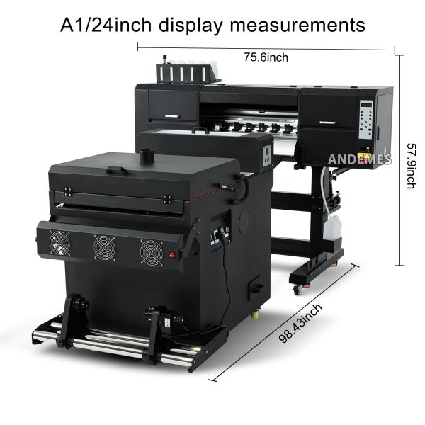 Double 4720 i3200 Print Heads 24inch DTF Printer for Digital Printing on Textiles