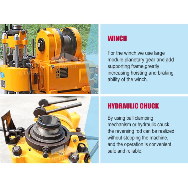 Soil Investigation 22hp Core Drill Rig Small Portable Foundation