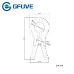 1500A 2KHz Oscilloscope Clamp On Current Transformer , 0.5% Accuracy Current