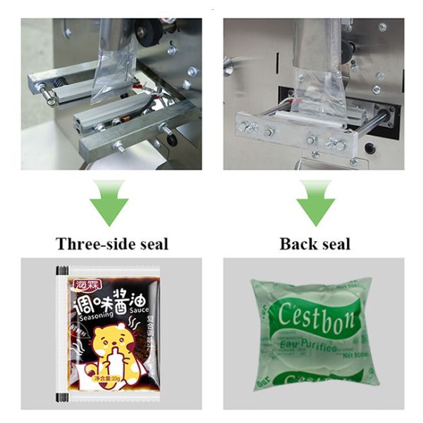 Chili Oil Liquid Ketchup Sachet Packing Machine Fully Automatic Semi Fluid
