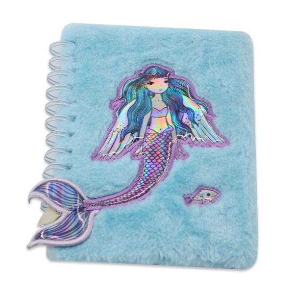 Quality No Adhesive School Stationary Student Diary with Cute Plush Cover and Custom Print LOGO for sale