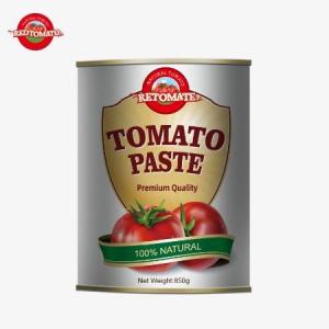 China Double Concentrated Tomato Paste From China Free From Additives, Delicious Conveniently Packaged In 850g Easyopen Cans wholesale