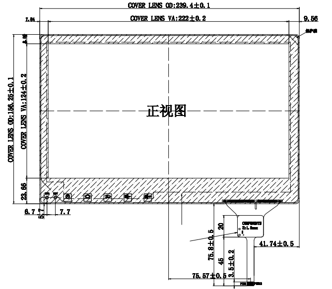 10.1 Inch USB Optical Bonding LCD Goodix Chipset Vivid Crystal Display Performance