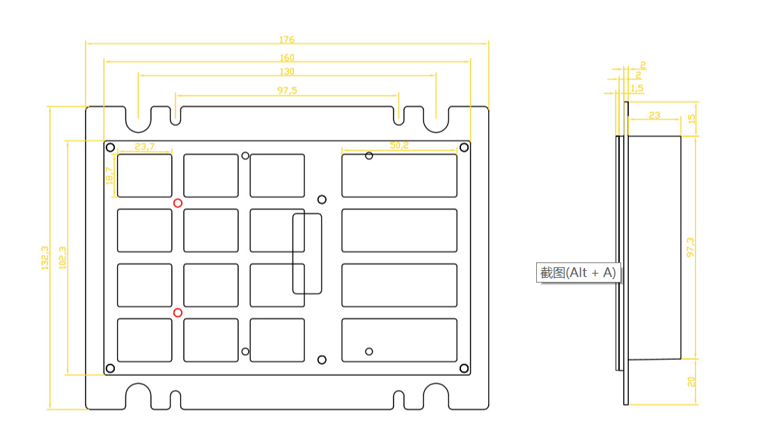 Ip65 Metal Numeric Keypad Riot Proof For Numerically Controlled Machine Tool