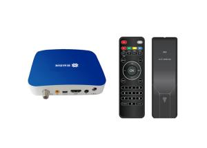 Economical Universal Cable TV Decoder Box With Black Remote Control Unit Free To Air TV Set Top Box