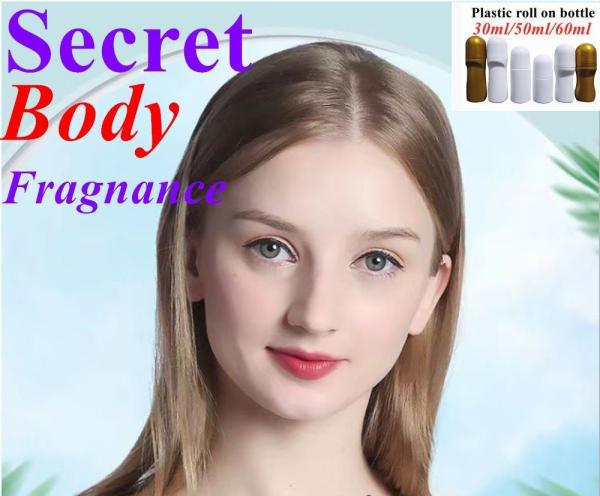 Quality 30ml 50ml 60ml White PE Plastic Deodorant Bottle Empty Refillable Roll on Bottles for Perfumes Sweat roller on bottle for sale