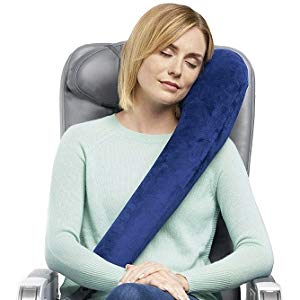 best ultimate travel pillow most comfortable memory foam velour cover side sleeper neck support