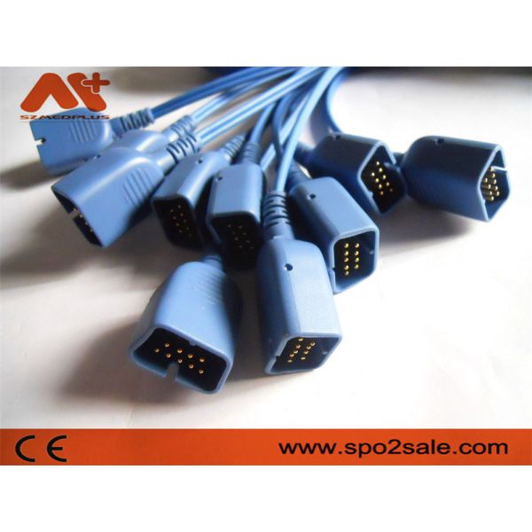 DB9 Patient Monitor Accessories Cable 14 Pin Nihon Kohden Spo2 Cable