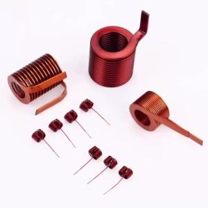 China Customized Height Flat Copper Wire Inductor with High Power and 0.1-10KOHM Resistance wholesale
