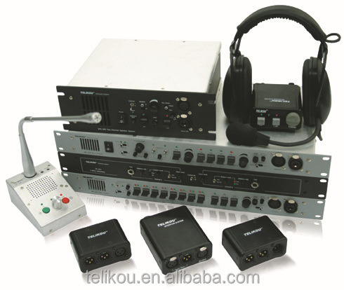 TELIKOUTM-800 Eight channel wired master station for broadcast intercom system studio room ,live streaming cheap intercom system