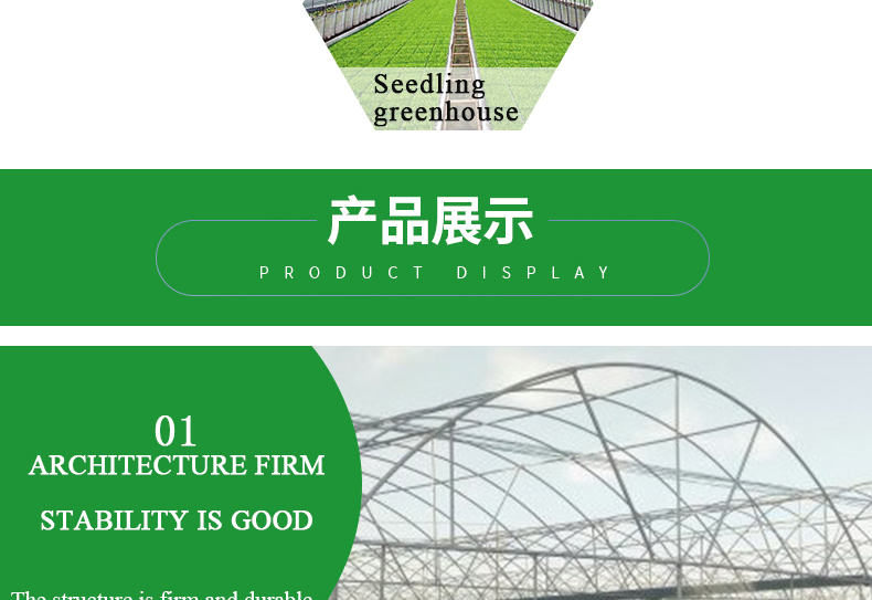 PO Single Layer Greenhouse for Agriculture Boost Agricultural Production