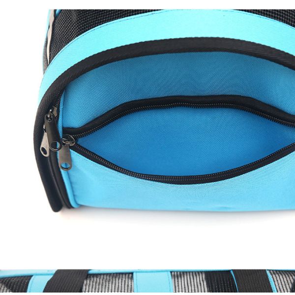 Dog And Cat Portable Handbag With Breathable Mesh On Four Sides Foldable Pet Cage
