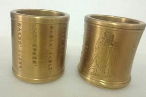 China Confucius pencil vase ,bronze art craft gift ,Height:10cm wholesale