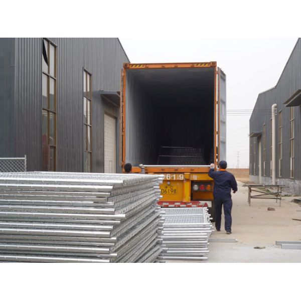 Hot Dipped Galvanized Chain Link Temporary Construction Fence Panel 14ft 50×50mm