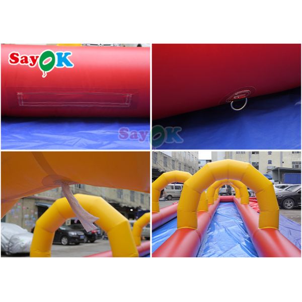 Outdoor Inflatable Slide Attractive Entertainment 20m Giant Inflatable Water Slide For Amusement Park