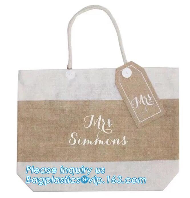 JUTE STORAGE BASKET WITH COTTON ROPE HANDLES,Burlap fabric jute toy storage basket for home storage organization bagease