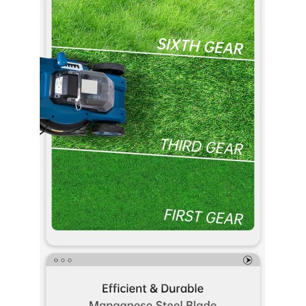 40V 45L Electric Lawn Mower , 4Ah Battery Powered Grass Mower