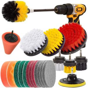China 22 Pieces Power Drill Brush Attachment with Polishing Attachment Cordless Screwdriver for Car wholesale