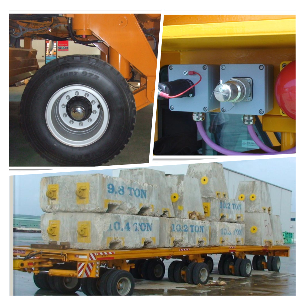 Semi-Trailer Hydraulic Axis Steerable Cast Semi Trailer for Multi Axles Bridge Girder Transport