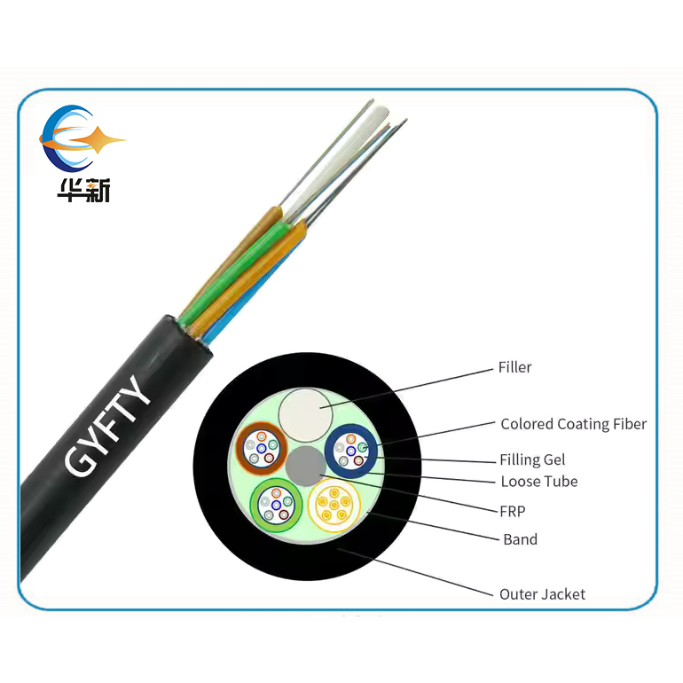 GYFTY All Dielectric Outdoor Communication Duct Installation Fiber Optic Cable Outdoor Non-Metallic Strength Member Loose Tube Optical Fiber Cable