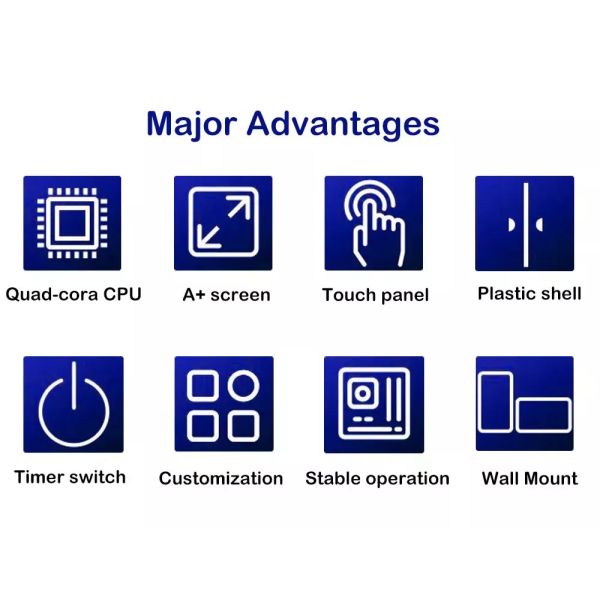 Wall Mount Interactive Digital Signage LCD display Android Network Digital Signage